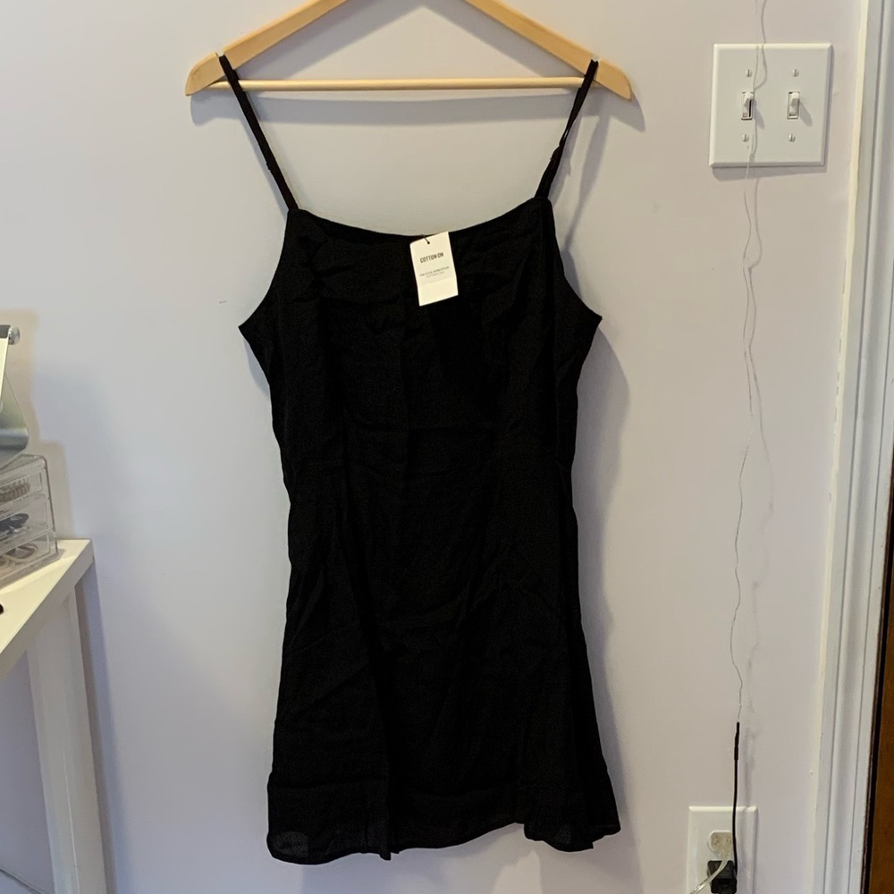 cotton on black dress